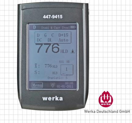 Preview: Leeb-Härte-Messgerät mit Mini-Drucker, touch screen