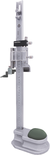 Höhenmess- und Anreißgerät mit Lupe